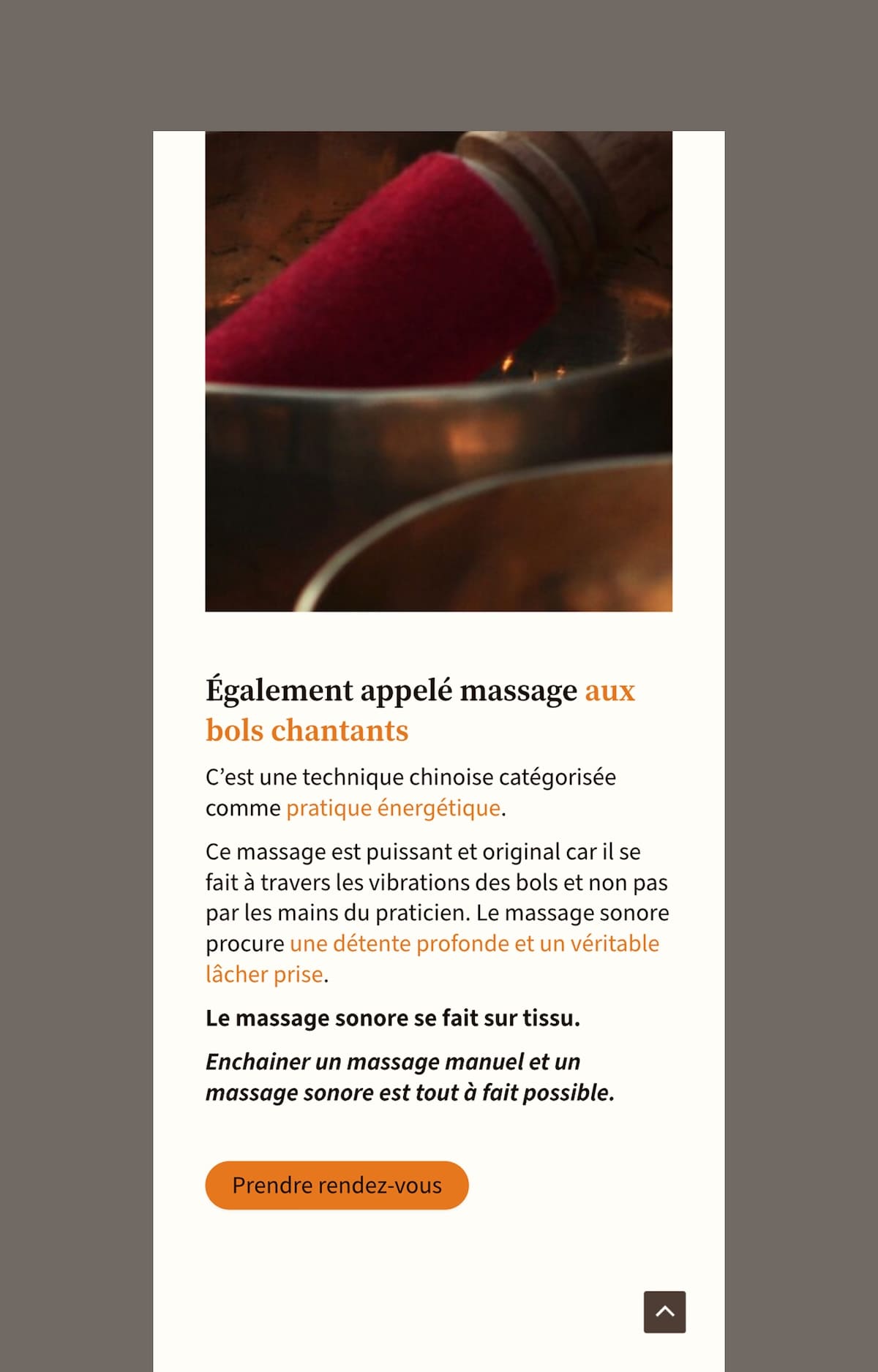 Hyeminso - Page massage sonore mobile