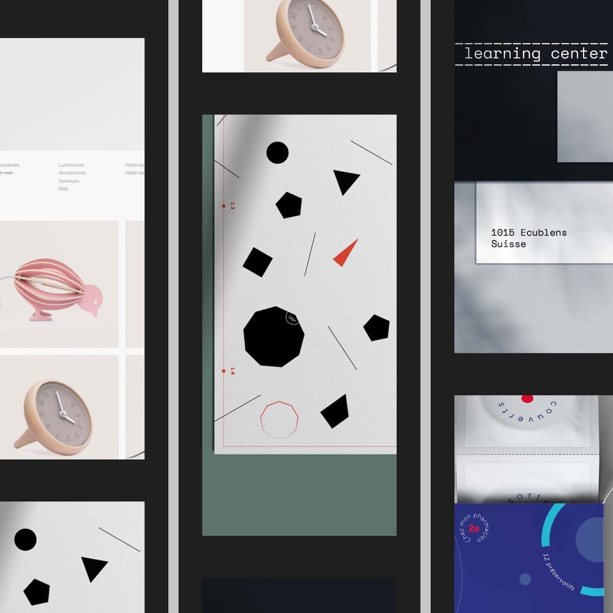 Portfolio 2020 - Page d'accueil mobile